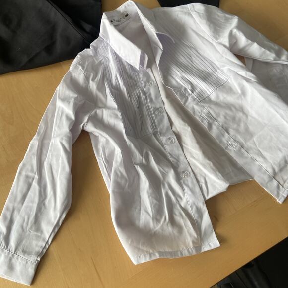 Yuan Lu Boys 5-Piece Suit Set Size 4 Black Blazer, Shirt, Pants & Vest - Picture 6 of 9